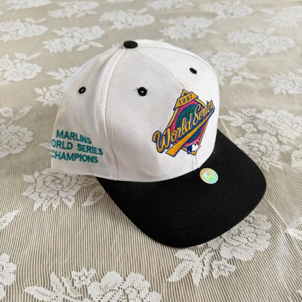 Vintage 1997 Florida Marlins World Series Champions Snapback Hat
